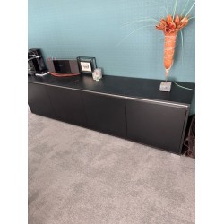 Palmberg Select sideboard cabinet, black melamine, showroommodel