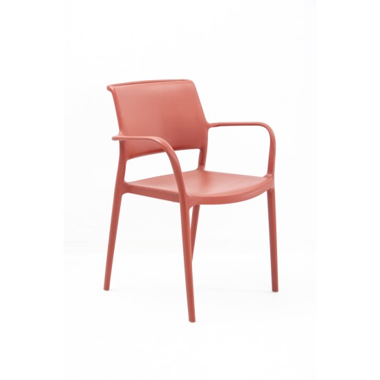 tweedehands - gebruikt - refurbished Pedrali Ara 315 gardenchair or canteen chair Canteen chairs