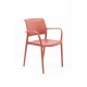 tweedehands - gebruikt - refurbished Pedrali Ara 315 gardenchair or canteen chair Canteen chairs