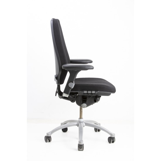 gebruikte RH Logic Elite 300 Lederen Bureaustoel tweedehands Thuiswerk bureaustoel