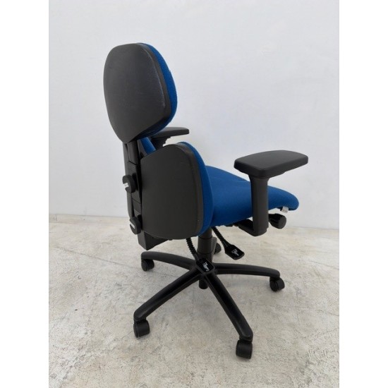 tweedehands gebruikt refurbished Thuiswerk bureaustoel Rohde Grahl Duo bureaustoel blauw met hoofdsteun tweedehands - gebruikt - refurbished Rohde Grahl Duo bureaustoel blauw met hoofdsteun Thuiswerk bureaustoel