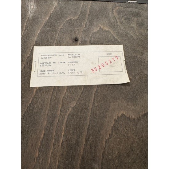 tweedehands - gebruikt - refurbished Ronal Eron SA0092F sledestoel chroom blauw stof Vergaderstoelen