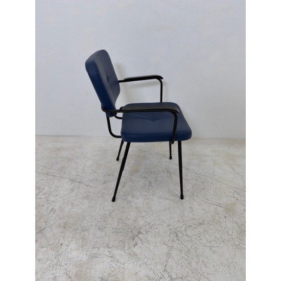 tweedehands gebruikt refurbished 4-poot stoelen Satelliet Gerlin SC stoel schoolstoel eetkamerstoel met armleuningen blauw tweedehands - gebruikt - refurbished Satelliet Gerlin SC stoel schoolstoel eetkamerstoel met armleuningen blauw 4-poot stoelen