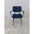 Satelliet Gerlin SC stoel schoolstoel eetkamerstoel met armleuningen blauw