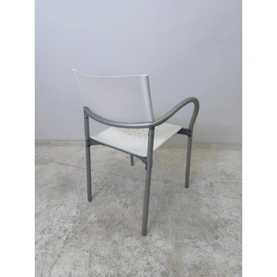 tweedehands - gebruikt - refurbished Segis Breeze armchair stapelbare kantine-terrasstoel Stapelbare stoelen