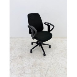 Sitland office chair, black fabric
