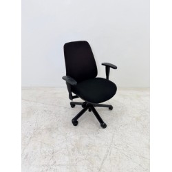 Sitland office chair, black fabric