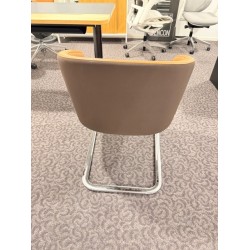 Sitland Of Course sledestoel two tone cognac leer showroommodel