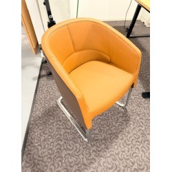 Sitland Of Course sledestoel two tone cognac leer showroommodel