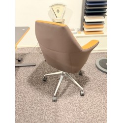 Sitland Of Course executive high back two tone cognac leer showroommodel