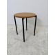 tweedehands - gebruikt - refurbished VERS design kruk of koffietafel - massief eiken - grote partij Bijzettafel