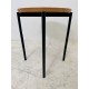 tweedehands - gebruikt - refurbished VERS design kruk of koffietafel - massief eiken - grote partij Bijzettafel