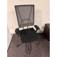 Viasit scope neatweave NPR bureaustoel zwart stof netrug met lendesteun nieuw showroommodel