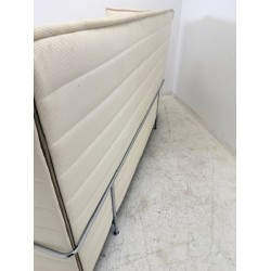 Vitra Alcove Plus acoustic sofa, 3-seater cream color