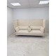 tweedehands - gebruikt - refurbished Vitra Alcove Plus acoustic sofa, 3-seater cream color Sofa