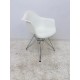 tweedehands - gebruikt - refurbished Vitra Eames DAR look a like wit met zitkussen Kuipstoelen