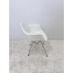 tweedehands - gebruikt - refurbished Vitra Eames DAR look a like wit met zitkussen Kuipstoelen