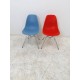 tweedehands - gebruikt - refurbished Vitra Eames DSR plastic side chair - bucket seat Bucket seat chairs
