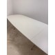 tweedehands - gebruikt - refurbished Vitra Eames Segmented tafel bootvorm 400x140 wit melamine chroom frame Eetkamertafel