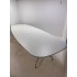 Vitra Eames Segmented tafel bootvorm 400x140 wit melamine chroom frame