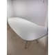 tweedehands - gebruikt - refurbished Vitra Eames Segmented tafel bootvorm 400x140 wit melamine chroom frame Eetkamertafel