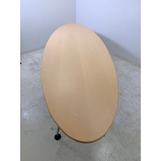 tweedehands - gebruikt - refurbished Vitra Medamorph ellips design vergadertafel 300x100cm Eetkamertafel