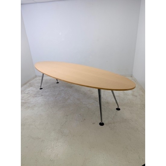 tweedehands - gebruikt - refurbished Vitra Medamorph ellips design vergadertafel 300x100cm Eetkamertafel