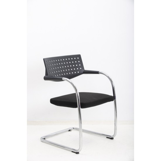 tweedehands - gebruikt - refurbished Vitra VisaVis Sledestoel Chrome Meeting chairs