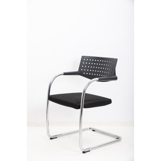 tweedehands - gebruikt - refurbished Vitra VisaVis Sledestoel Chrome Meeting chairs