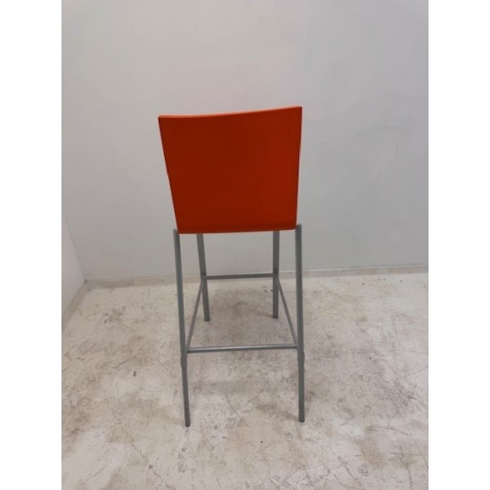 tweedehands gebruikt refurbished Krukken Vitra 03 High stool kruk zwart en oranje tweedehands - gebruikt - refurbished Vitra 03 High stool kruk zwart en oranje Krukken