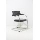 gebruikte Vitra VisaVis Cantilever Chair Leather Chrome tweedehands Meeting chairs