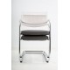 tweedehands - gebruikt - refurbished Vitra VisaVis Sledestoel Chrome stapelbaar Vergaderstoelen
