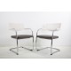tweedehands - gebruikt - refurbished Vitra VisaVis Sledestoel Chrome stapelbaar Vergaderstoelen