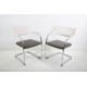 tweedehands - gebruikt - refurbished Vitra VisaVis Sledestoel Chrome stapelbaar Vergaderstoelen