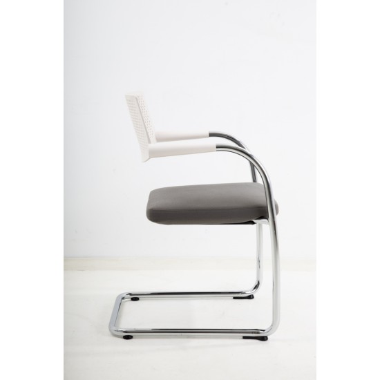 tweedehands - gebruikt - refurbished Vitra VisaVis Sledestoel Chrome stapelbaar Vergaderstoelen