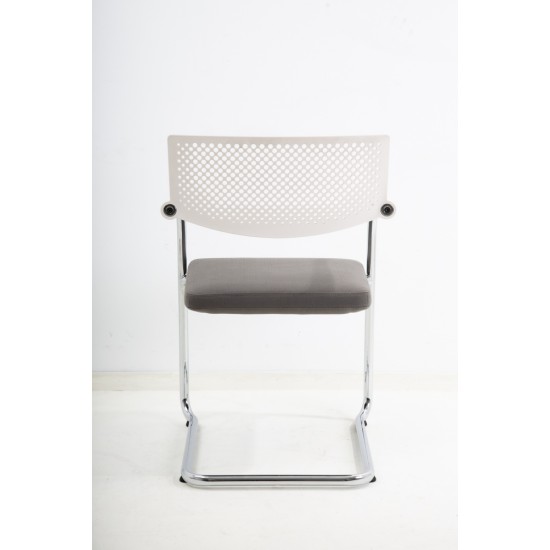 tweedehands - gebruikt - refurbished Vitra VisaVis Sledestoel Chrome stapelbaar Vergaderstoelen