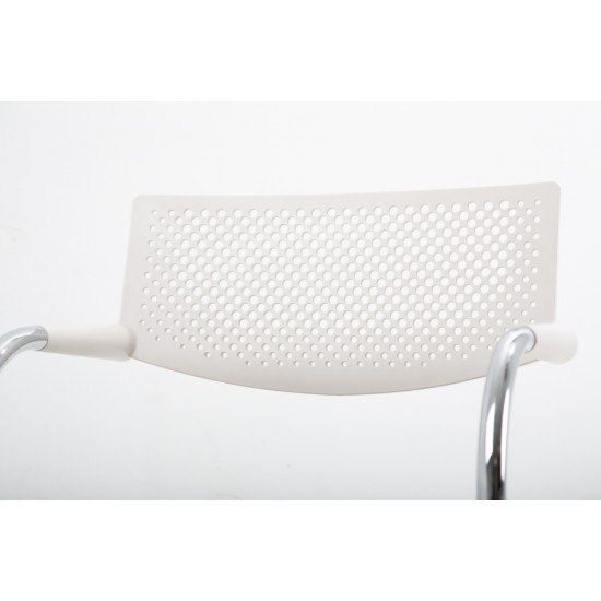 tweedehands - gebruikt - refurbished Vitra VisaVis Sledestoel Chrome stapelbaar Vergaderstoelen