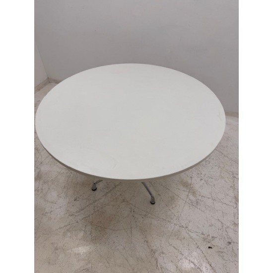 tweedehands gebruikt refurbished Eetkamertafel Vitra Eames Contract table 100 cm rond refurbished tweedehands - gebruikt - refurbished Vitra Eames Contract table 100 cm rond refurbished Eetkamertafel