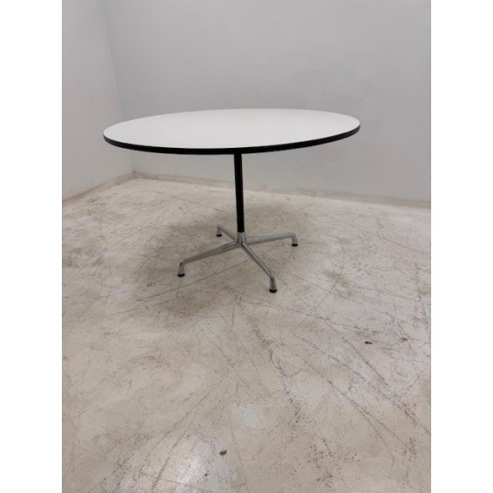 tweedehands gebruikt refurbished Eetkamertafel Vitra Eames Contract table 100 cm rond refurbished tweedehands - gebruikt - refurbished Vitra Eames Contract table 100 cm rond refurbished Eetkamertafel