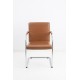 tweedehands - gebruikt - refurbished Vitra Visasoft Cantilever Chair Brown Leather Meeting chairs