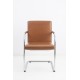 tweedehands - gebruikt - refurbished Vitra Visasoft Cantilever Chair Brown Leather Meeting chairs