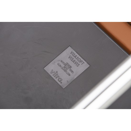 tweedehands - gebruikt - refurbished Vitra Visasoft Cantilever Chair Brown Leather Meeting chairs