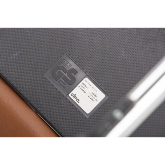 tweedehands - gebruikt - refurbished Vitra Visasoft Cantilever Chair Brown Leather Meeting chairs