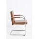 tweedehands - gebruikt - refurbished Vitra Visasoft Cantilever Chair Brown Leather Meeting chairs