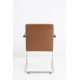 tweedehands - gebruikt - refurbished Vitra Visasoft Cantilever Chair Brown Leather Meeting chairs