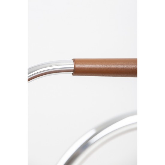 tweedehands - gebruikt - refurbished Vitra Visasoft Cantilever Chair Brown Leather Meeting chairs