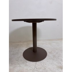 Voortman ronde kolomtafel champagne kleur 80 en 90 cm