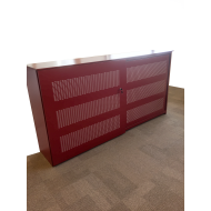 Voortman acoustic sliding door cabinet, red, 240x122