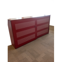 Voortman akoestische schuifdeurkast  rood 240x122