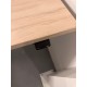tweedehands gebruikt refurbished showroom desks Wize Stream duo electric sit-stand desk with felt side panels and partition wall showroom model 160x80cm tweedehands - gebruikt - refurbished Wize Stream duo electric sit-stand desk with felt side panels and partition wall showroom model 160x80cm showroom desks